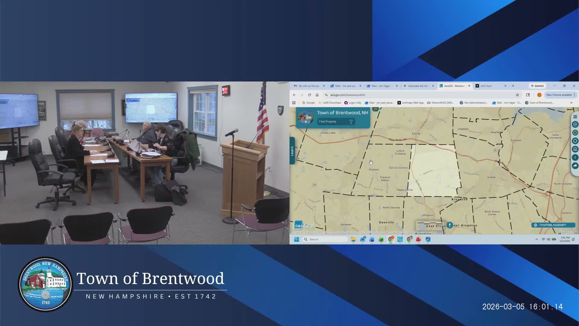 Brentwood trustees review town cemetery GIS list, await attorney sign-off on new easement