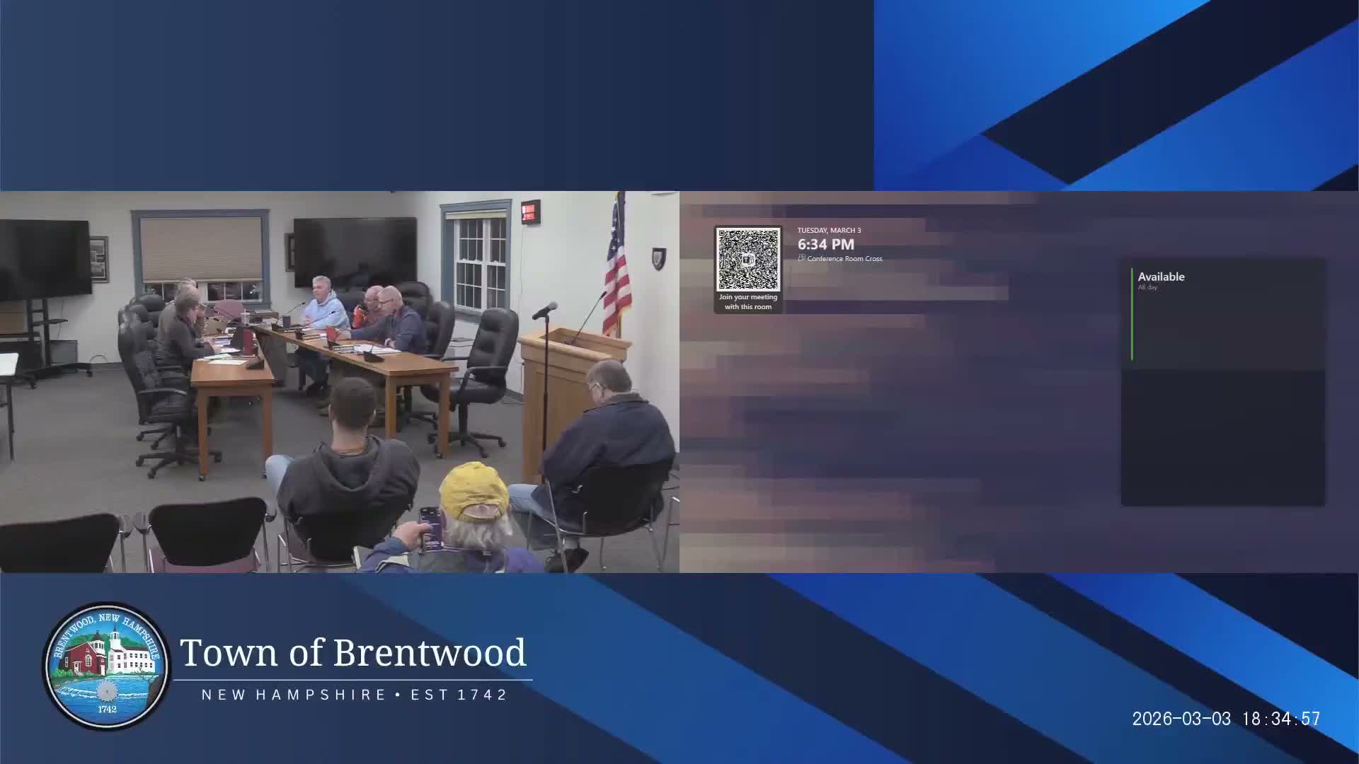Brentwood Select Board approves New England Dragway permit, adopts key-control policy and approves office printer purchase