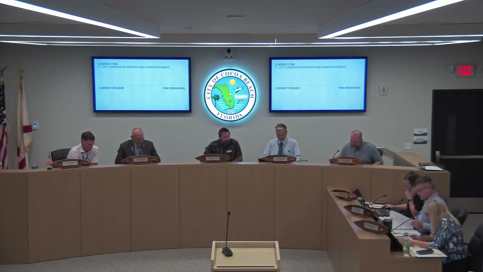 Cocoa Beach commission approves CRA report, consents and adopts temporary-sign ordinance