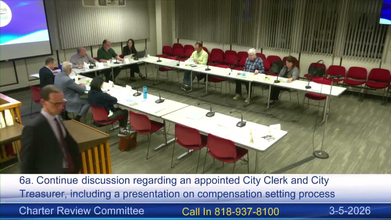 Charter review committee asks staff for options on minimum qualifications for city treasurer