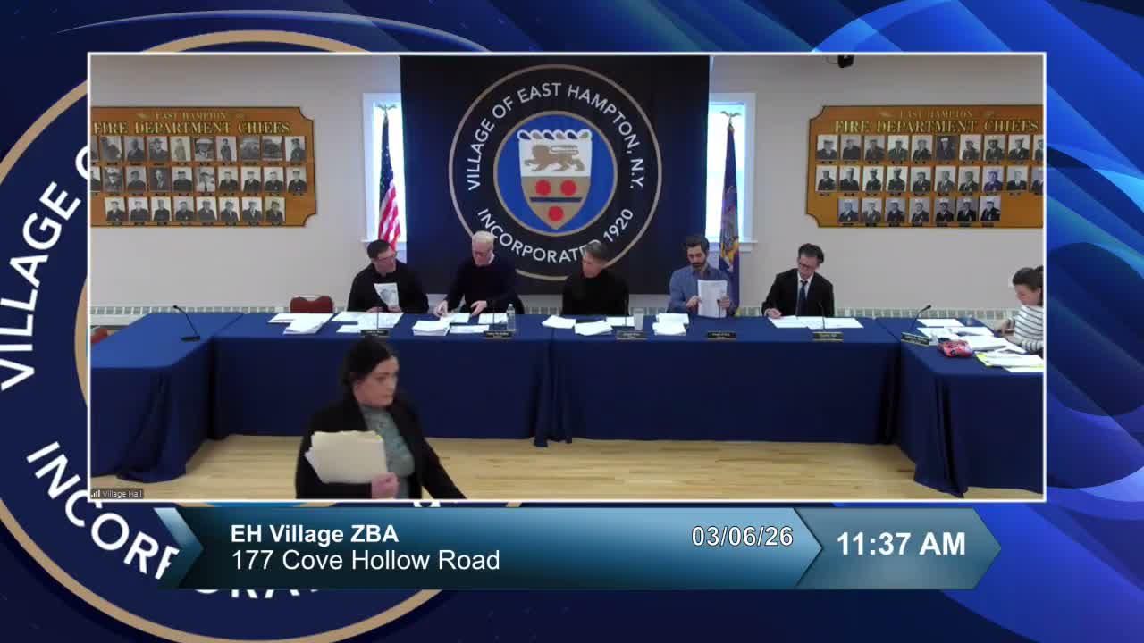 Applicant says coverage variance reduces nonconformity; board closes hearing for 32 Davids Lane