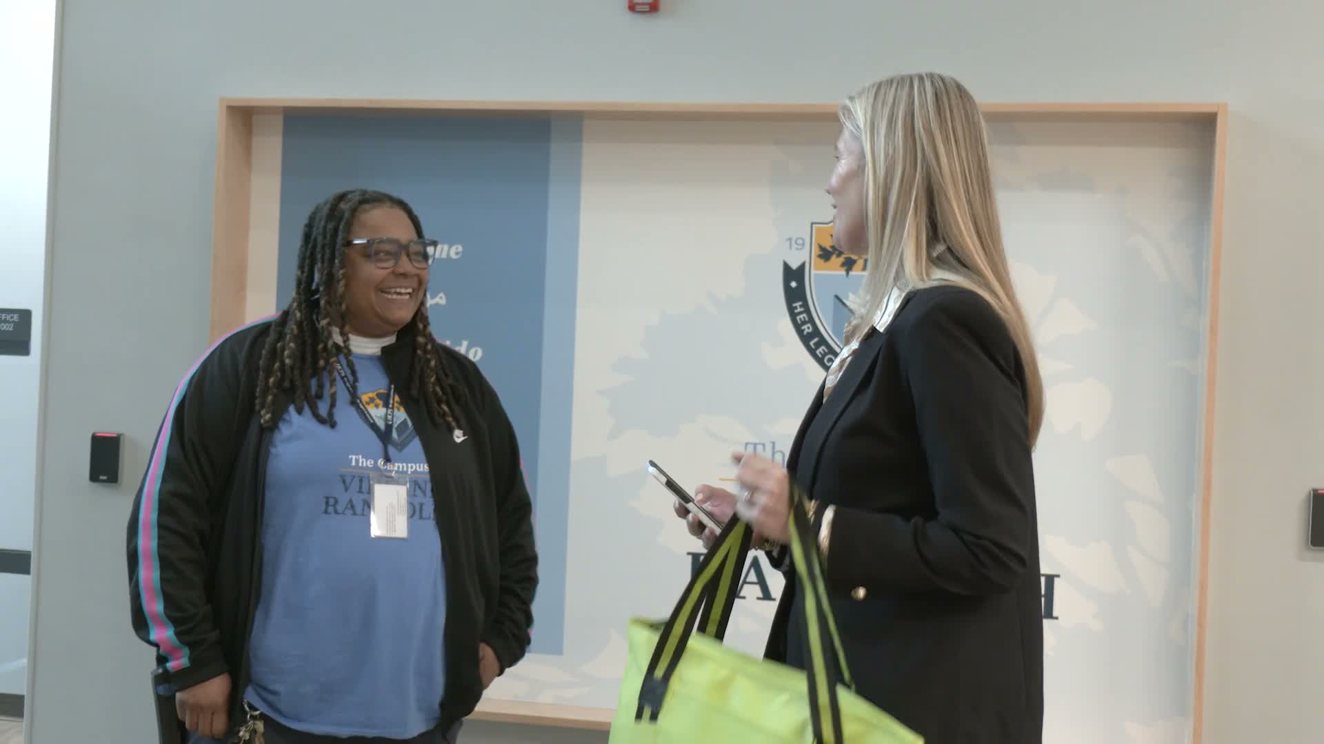 Henrico County Public Schools honors employee Nikki for guiding stuck truck free during weather delay
