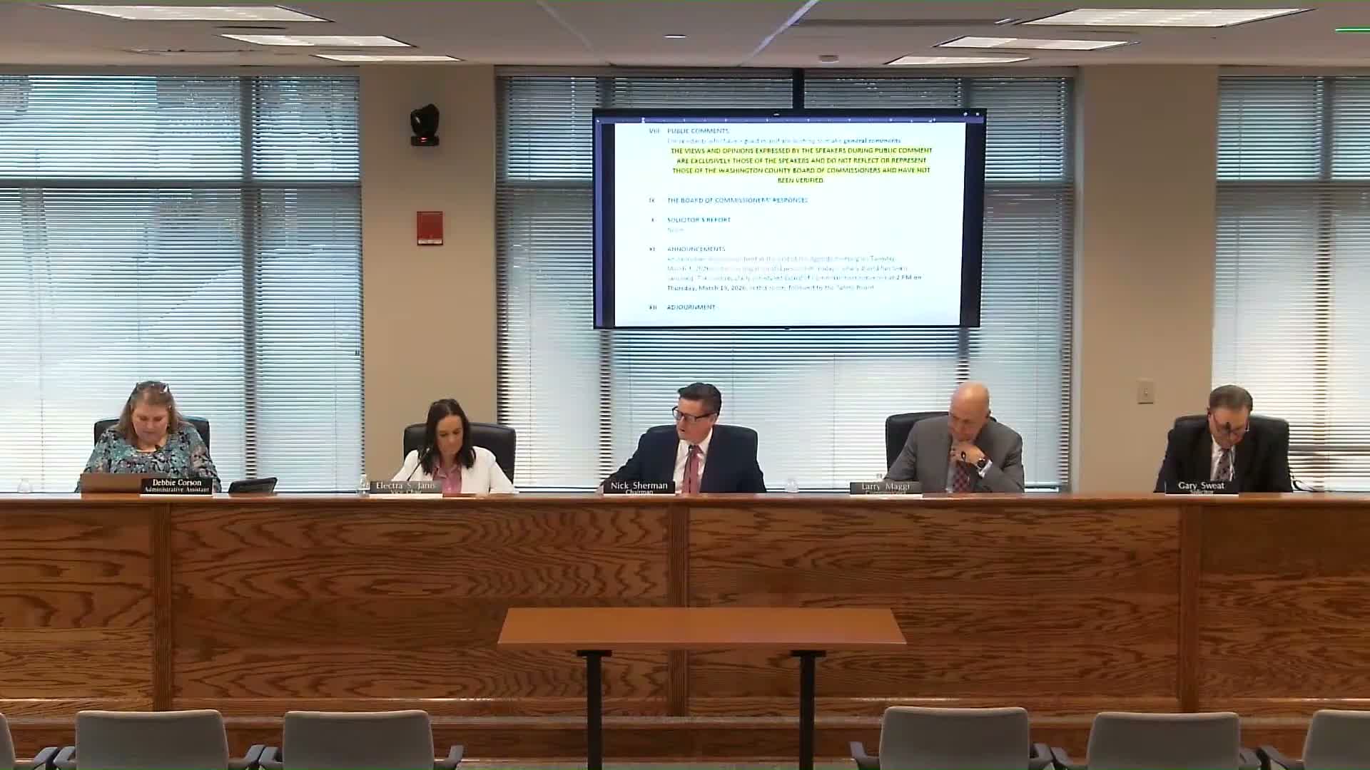 Resident alleges abusive conduct in Register of Wills office; commissioners say removal of elected official is outside their authority