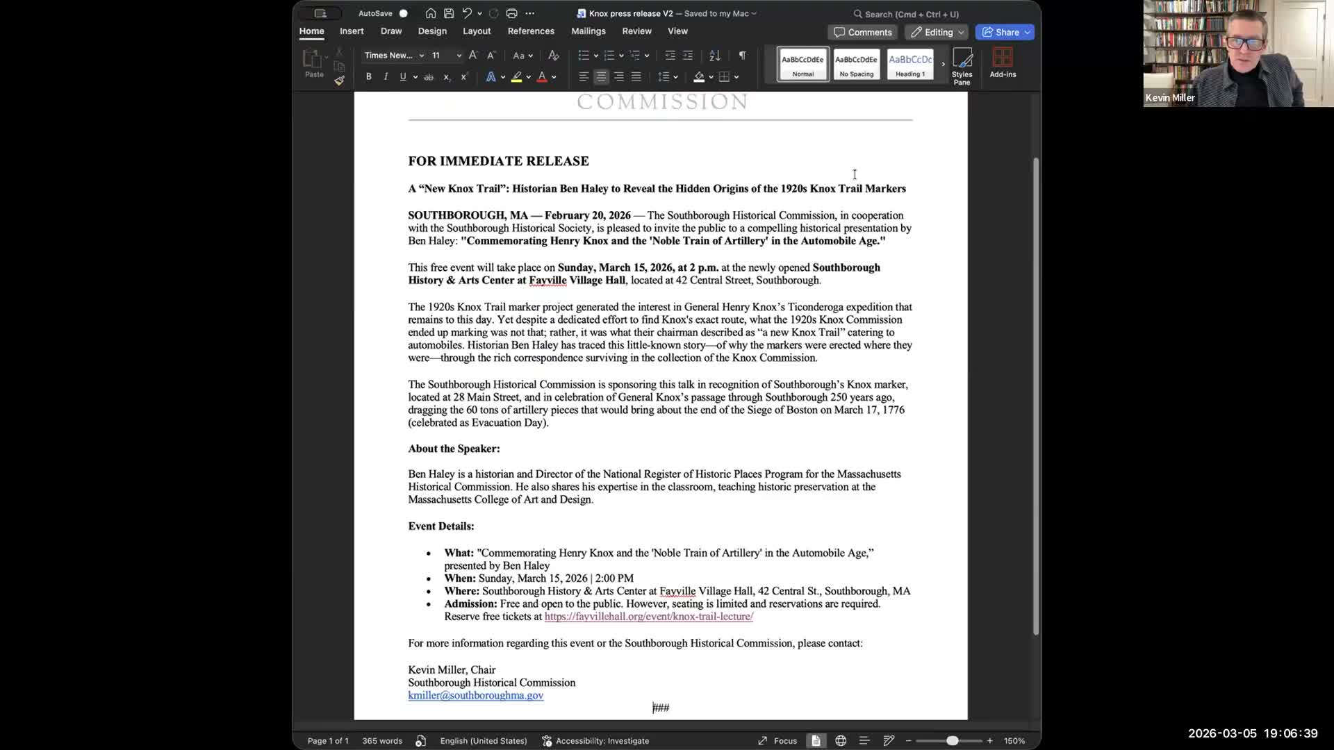 Southborough Historical Commission approves $250 honorarium for MHC speaker