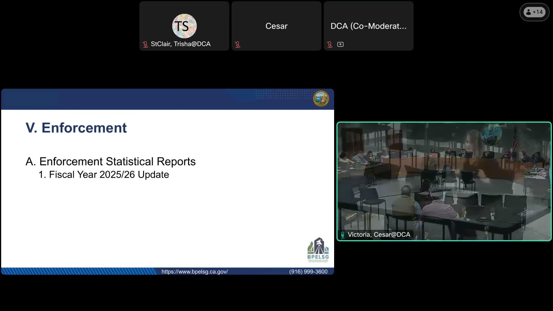 Enforcement unit reports surge in complaints and stretched staff; board discusses options