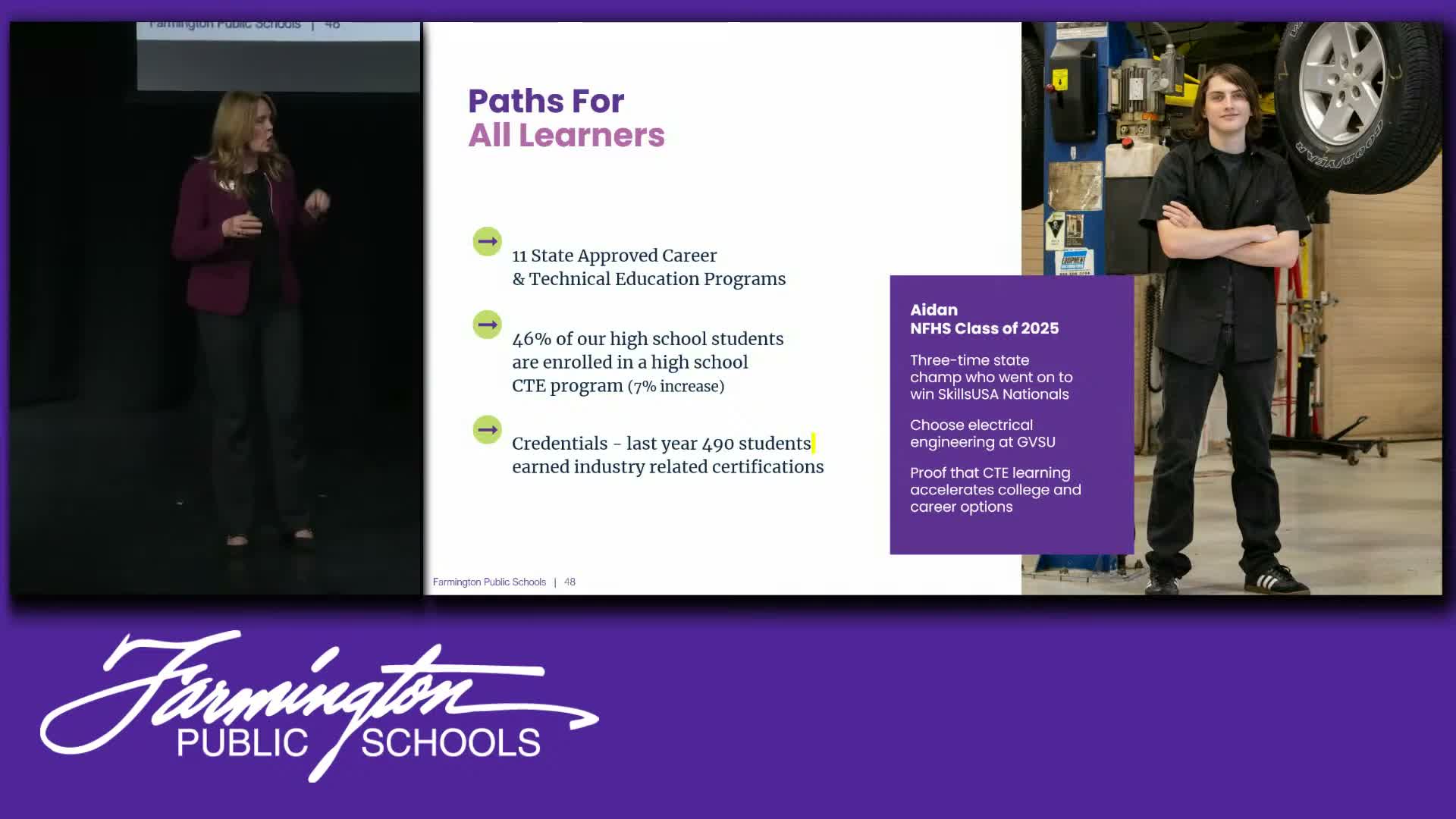 Farmington Public Schools superintendent outlines 10-year plan, CTE growth and student supports