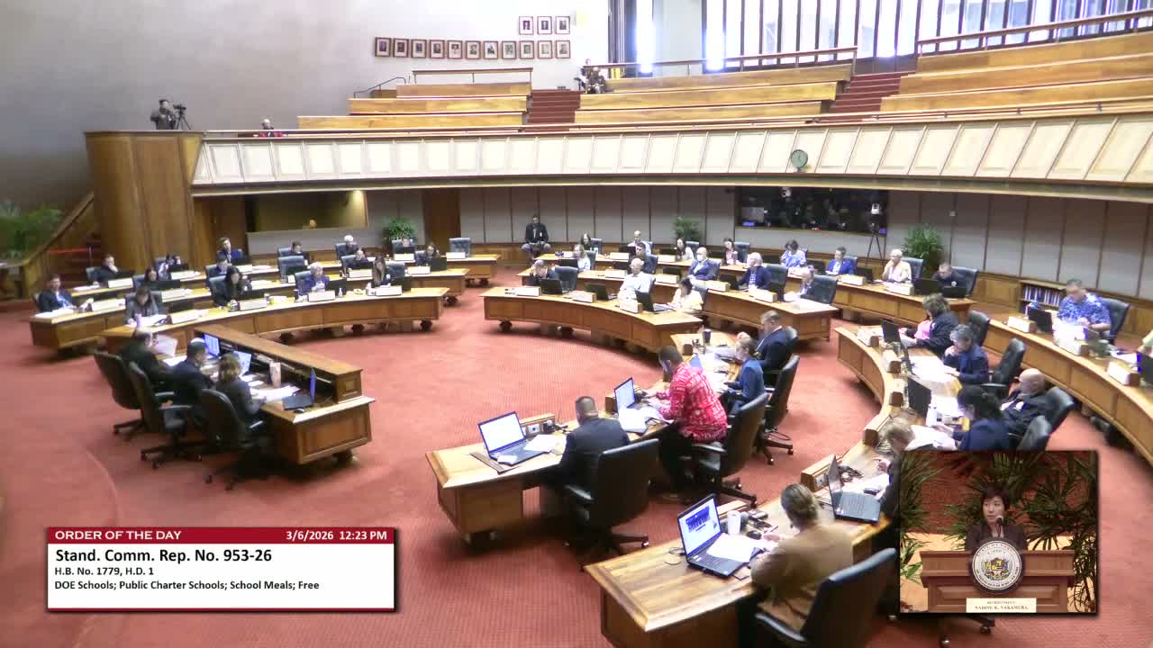 House debate expands free school meals; lawmakers split over scope and cost