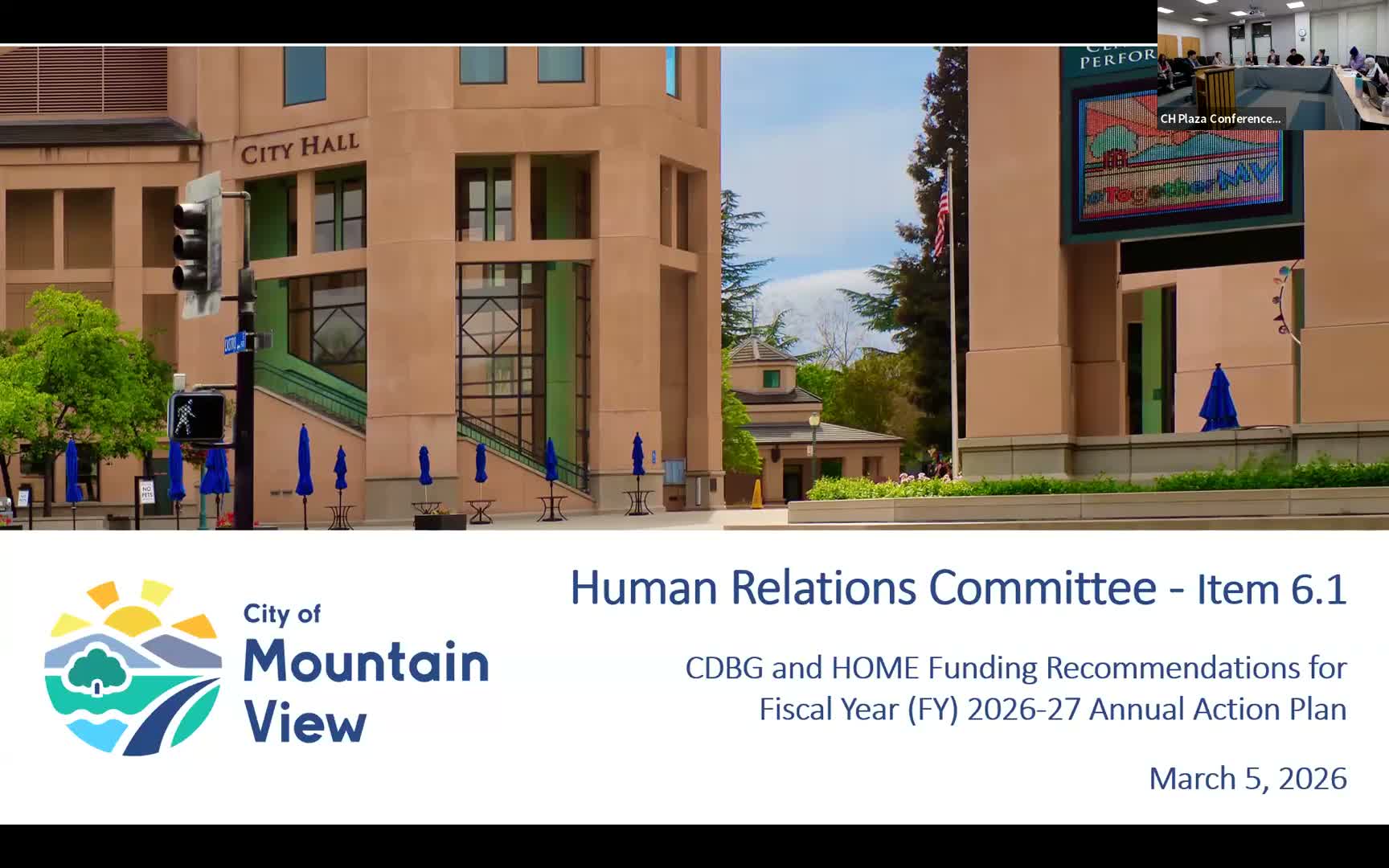 Mountain View committee advances Community Services Agency funding recommendation to council; vice chair recuses