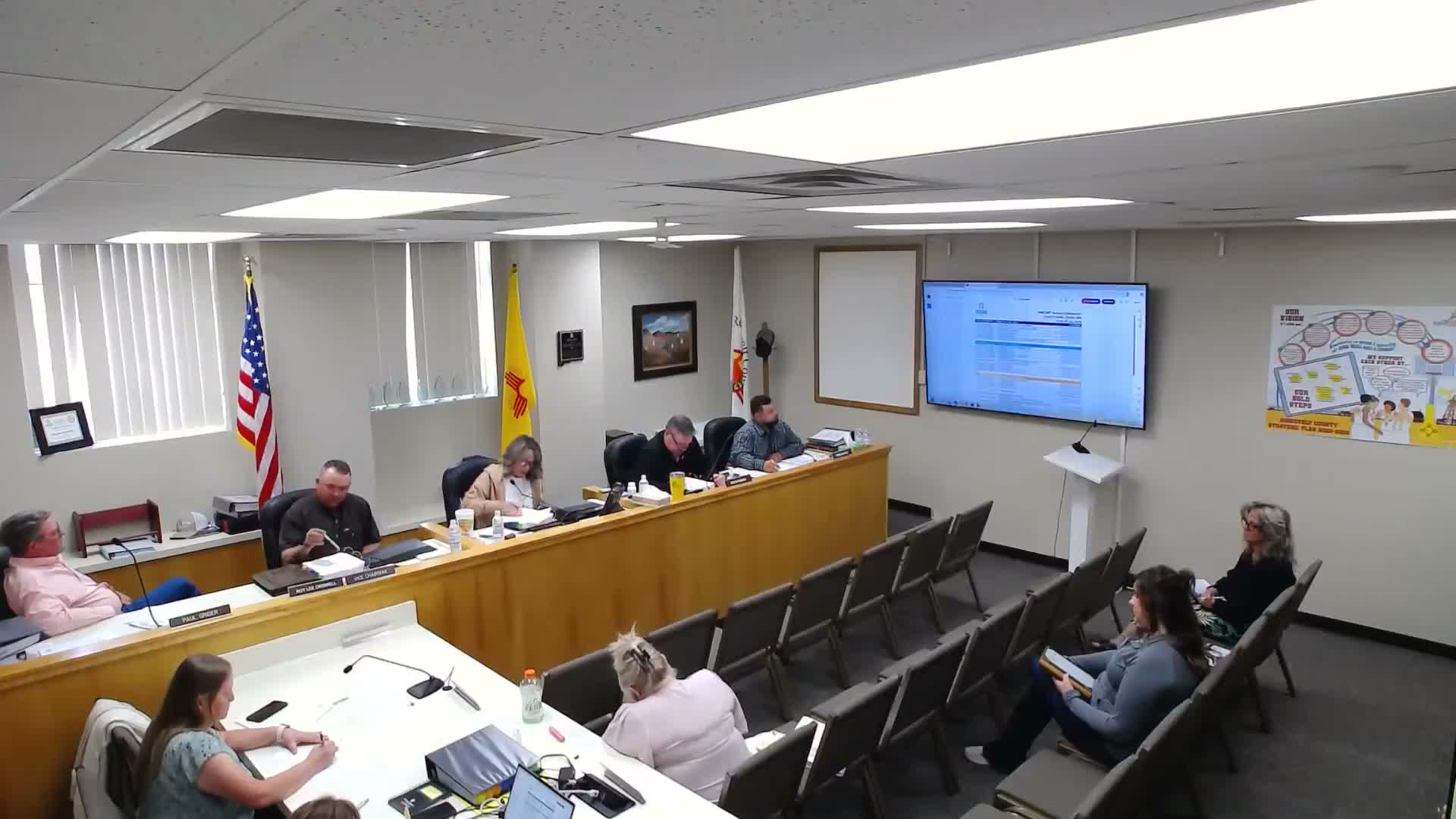 Commissioners open FY2026 preliminary budget hearing, recess to obtain debt-service data