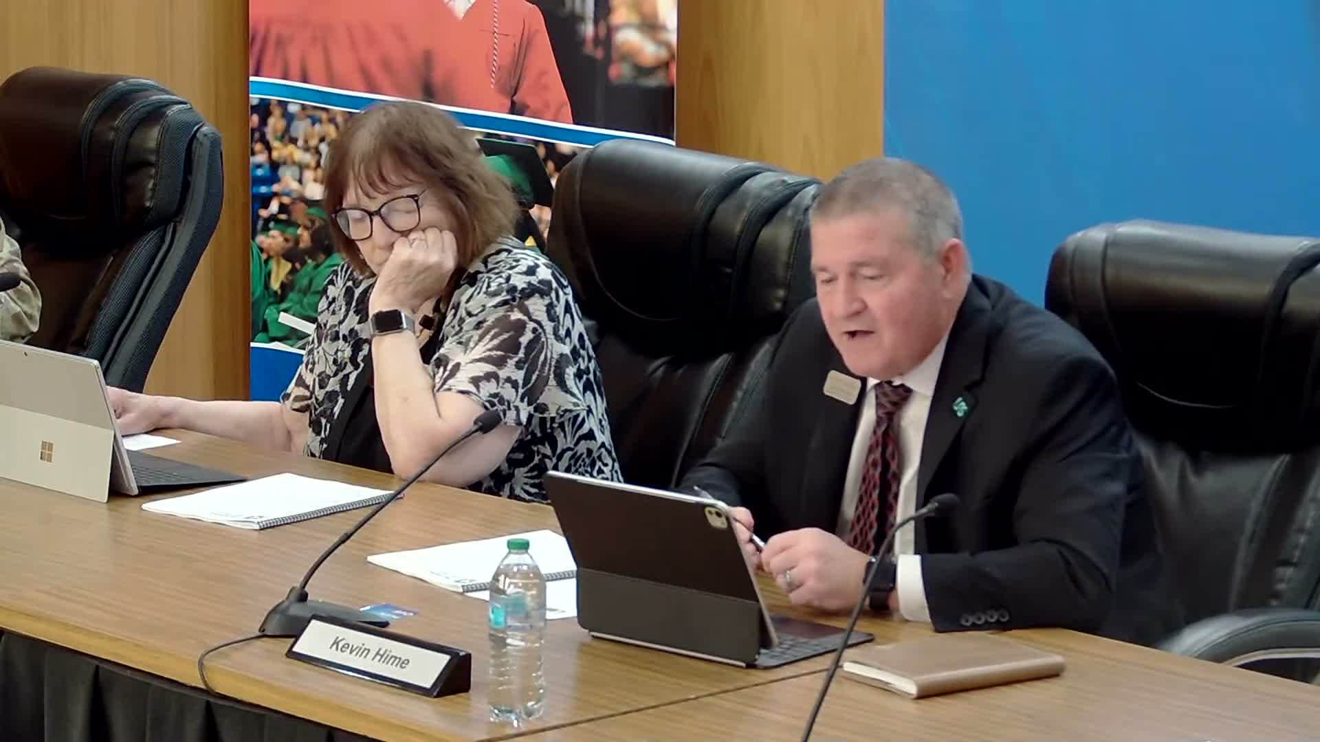 School board approves policies, consent agenda and personnel report; announces upcoming events