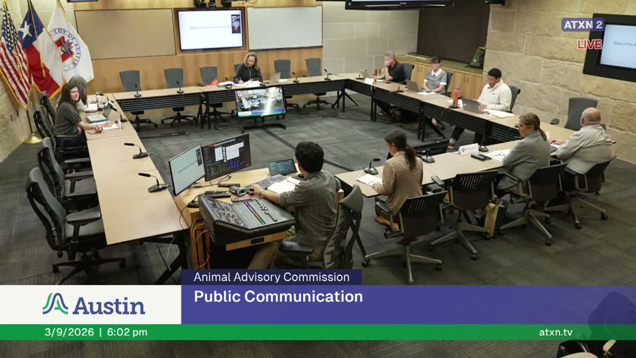 Public commenters urge better 311 response, improved ADA access and praise volunteer rescues at Austin Animal Services meeting