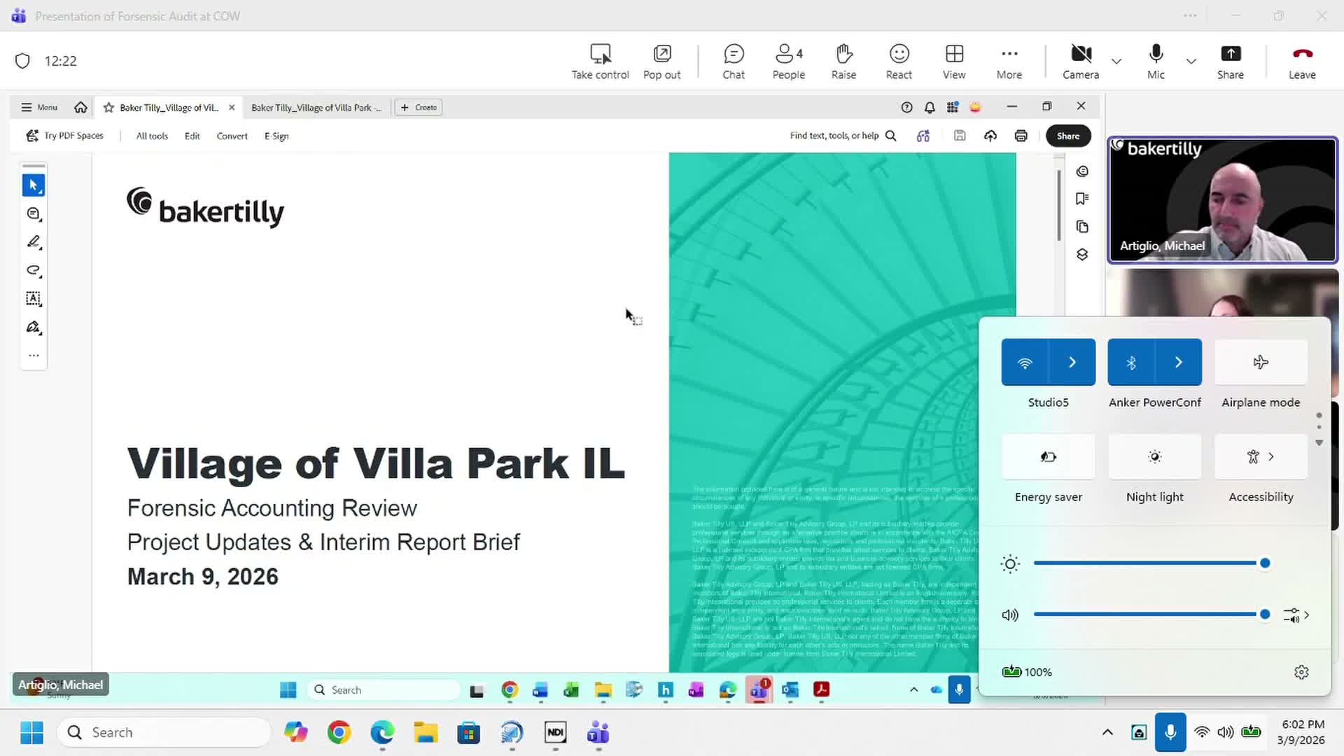 Forensic review finds no obvious fraud but flags large transfers and accounting gaps in Villa Park finances