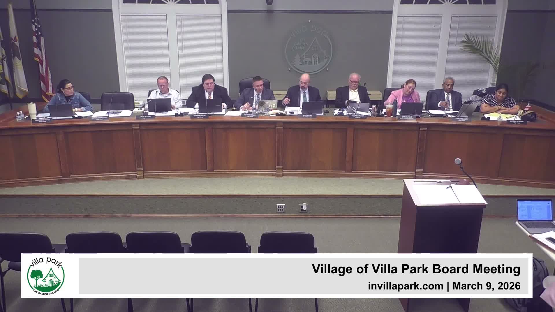 Villa Park board approves ordinance to codify finance reporting and add safeguards
