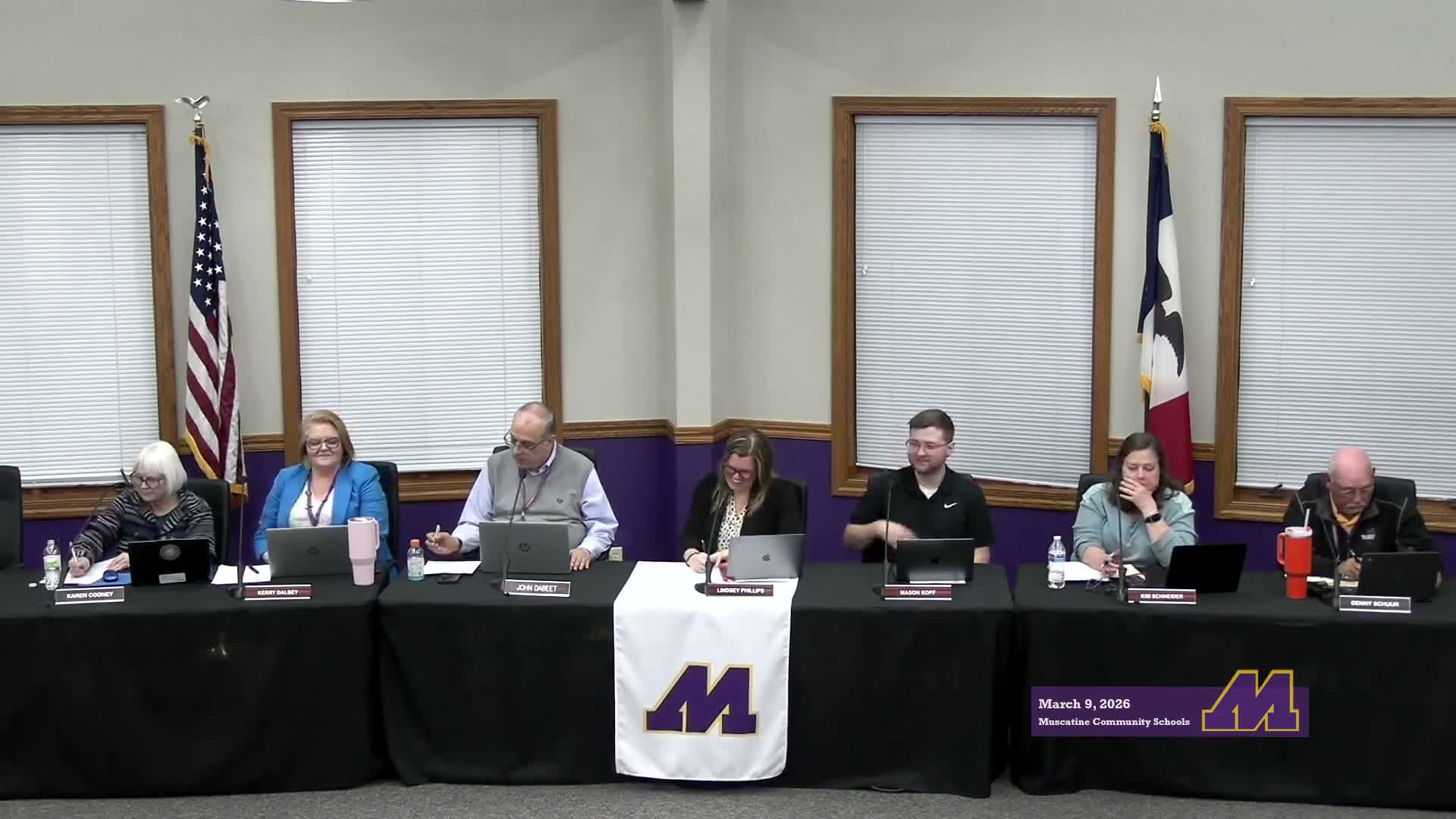 Muscatine school board approves contracts, salary increases and levy resolution