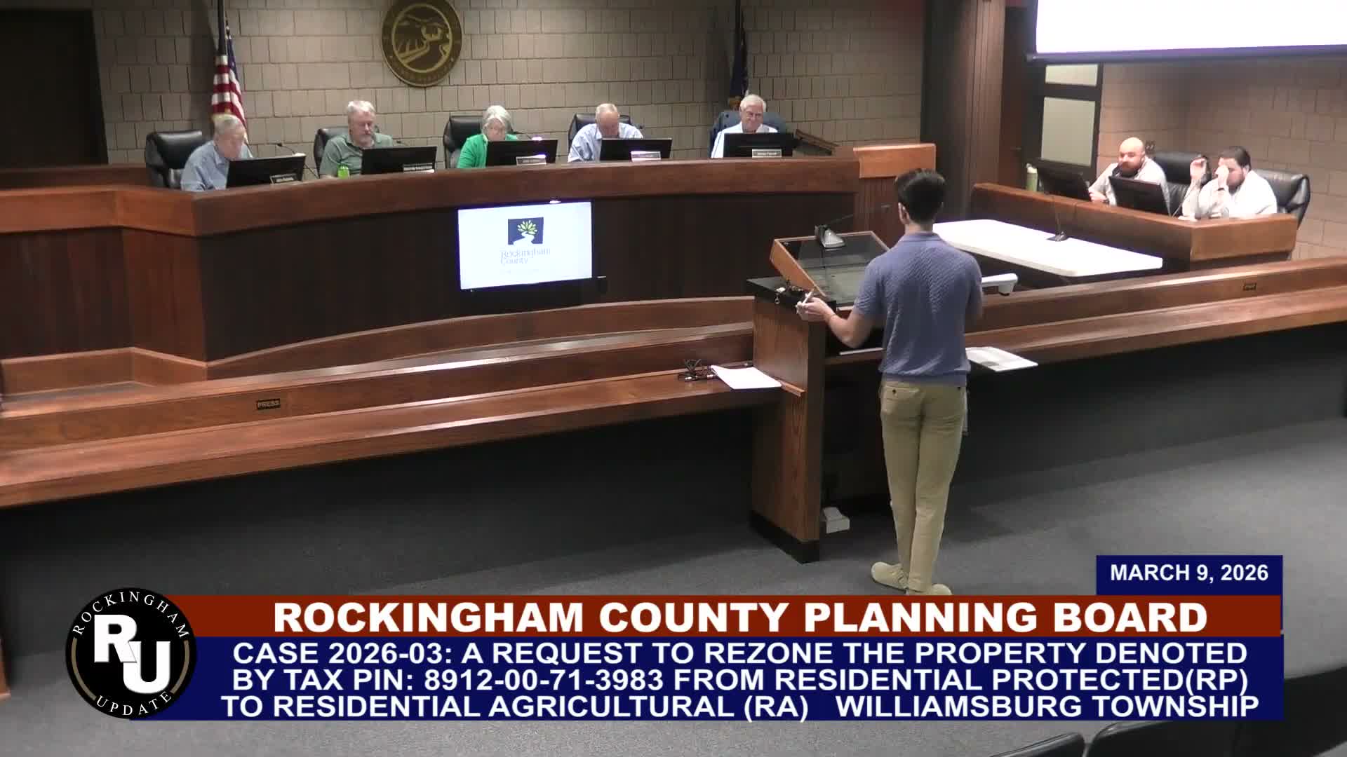 Rockingham County Planning Board recommends rezoning near Mispa Church Road for single‑lot home