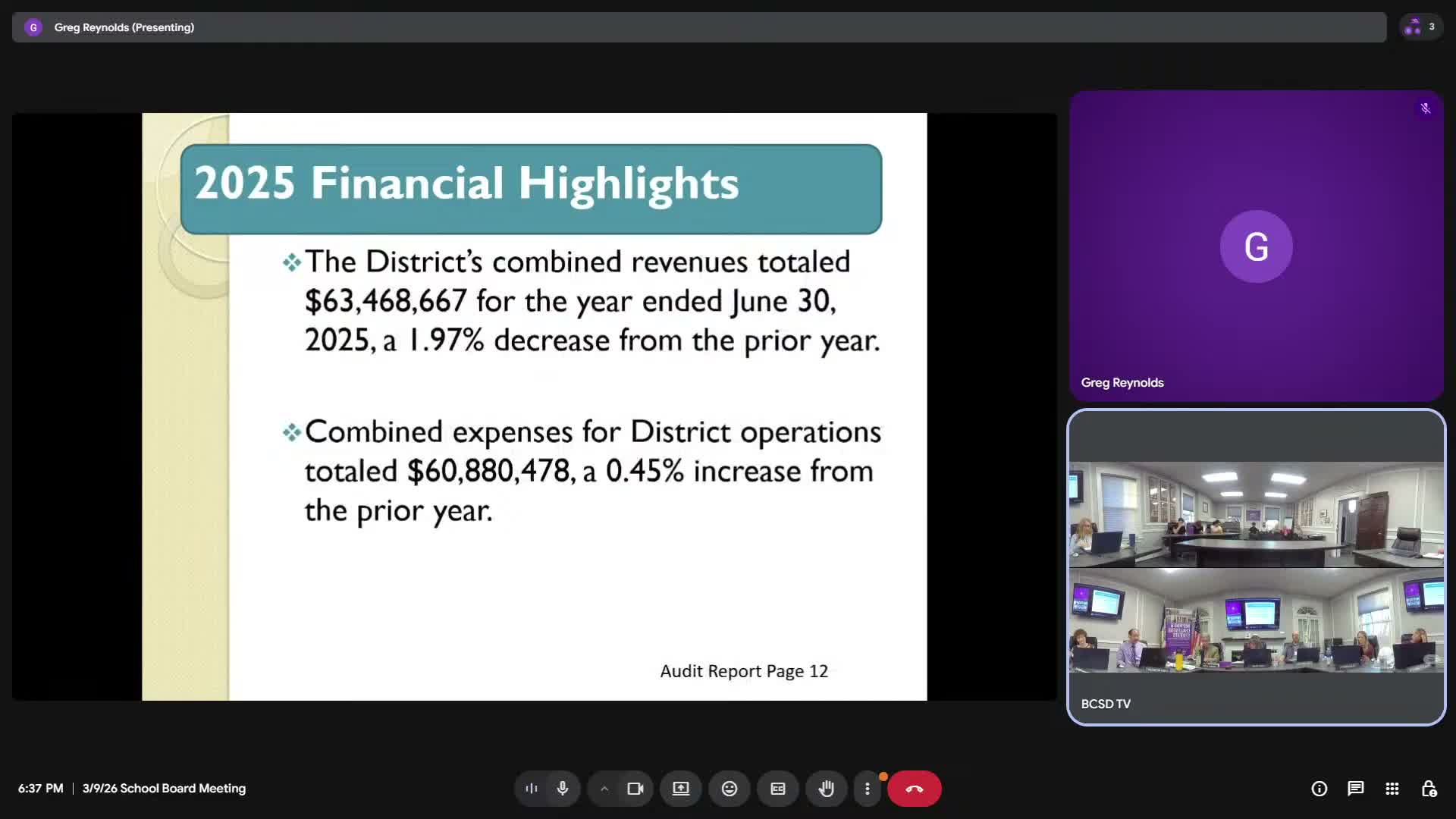 Auditor gives Burlington schools an unqualified opinion; general fund balance falls as ESSER winds down