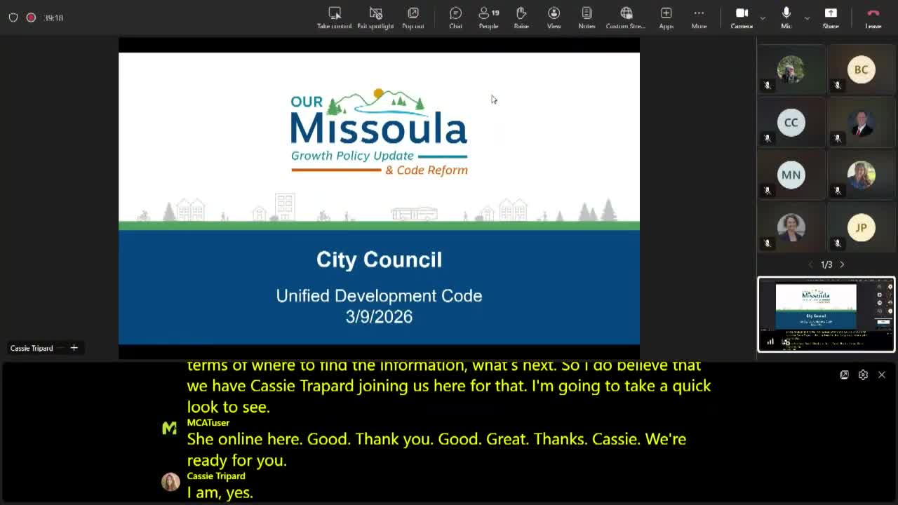 City staff outline rollout, training and transition window for Missoula’s new Unified Development Code
