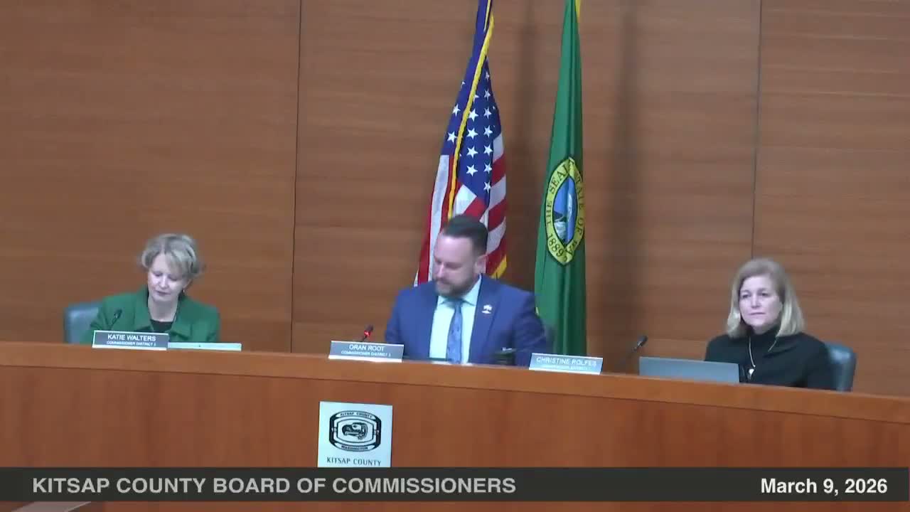 Residents press Kitsap County on public‑safety funding, sewer billing and housing concerns during public comment