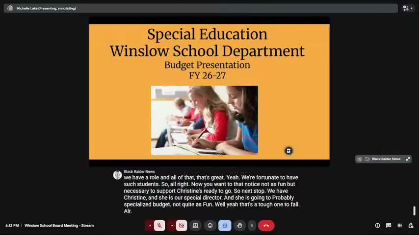 Winslow special-education director warns rising caseloads, out-of-district placement costs strain budget