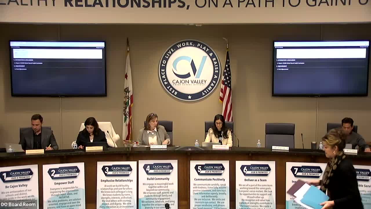 Board hears update on CDE-driven health curriculum revisions amid parental concerns; special meeting set to meet Jan. 31 deadline