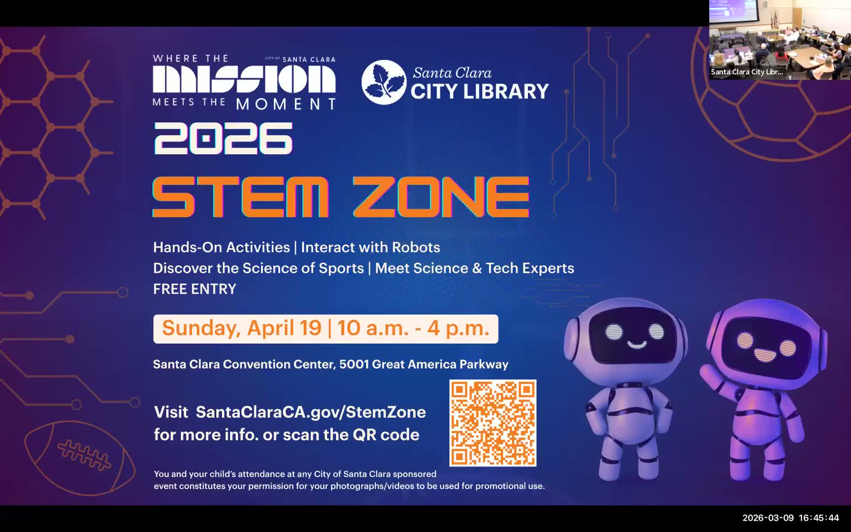 Santa Clara committee praises quick-turn stadium field day, advances murals and STEM Zone plans