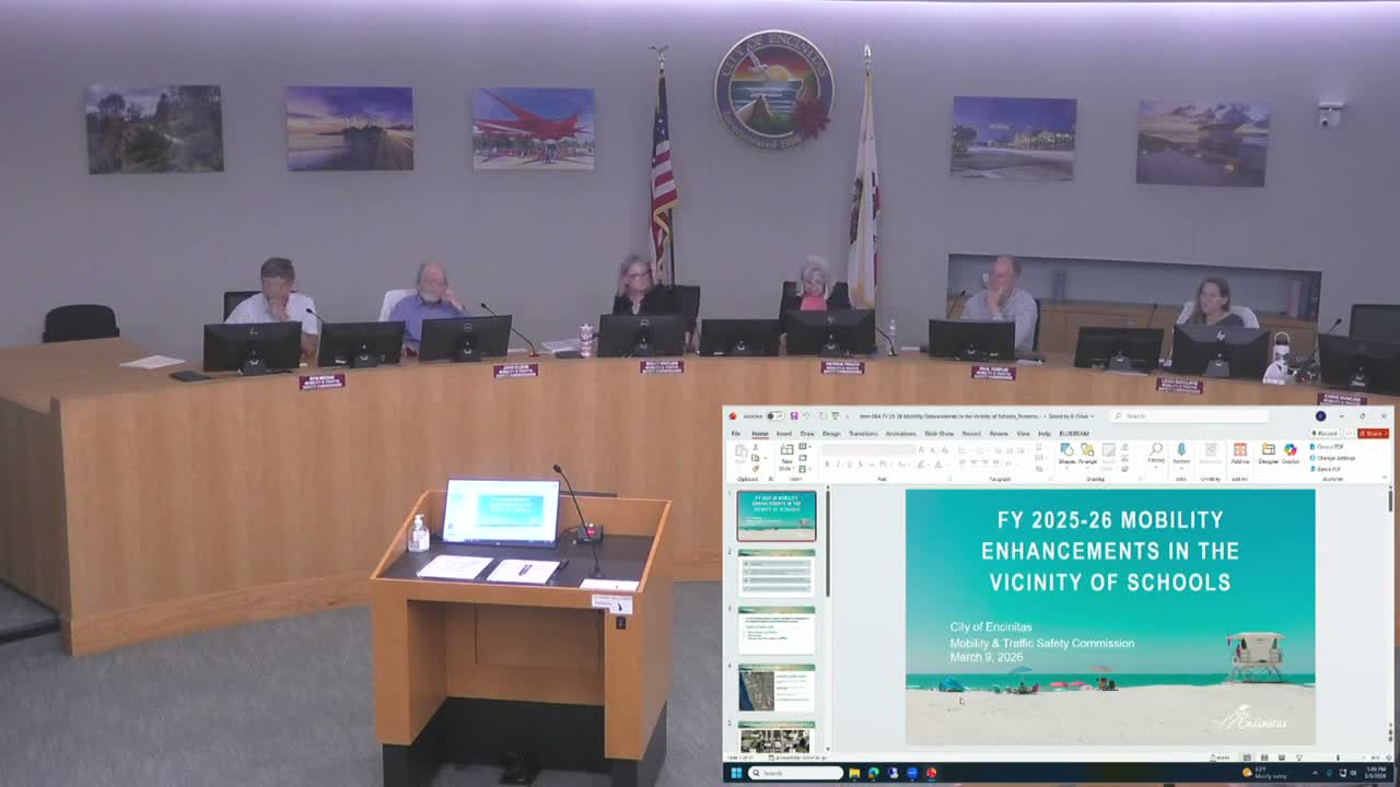 City staff propose five school-area crossings; commissioners approve forwarding improvements