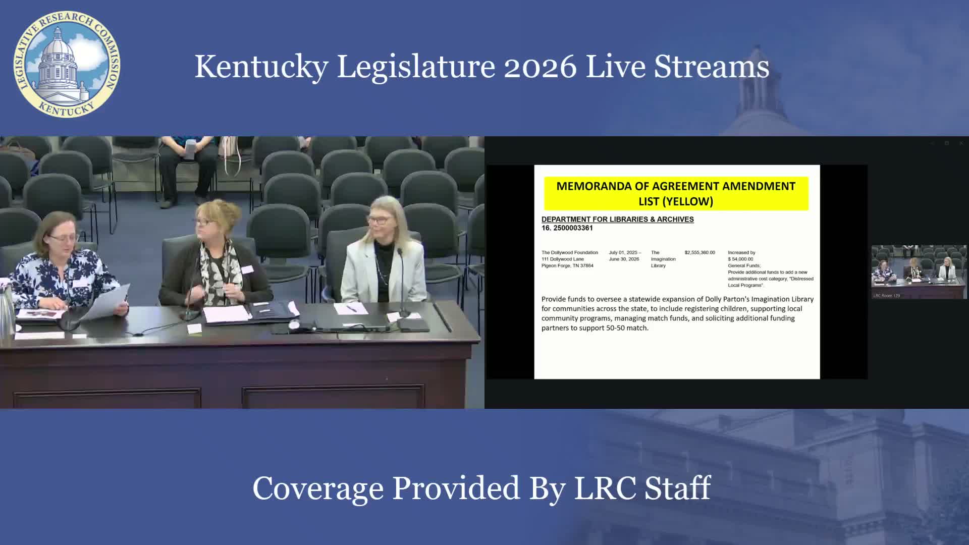 Dolly Parton Imagination Library amendment approved; KDLA cites 137,236 enrolled children