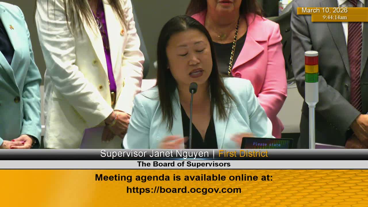 Orange County supervisors receive inaugural Women and Girls report, commission to return with recommendations