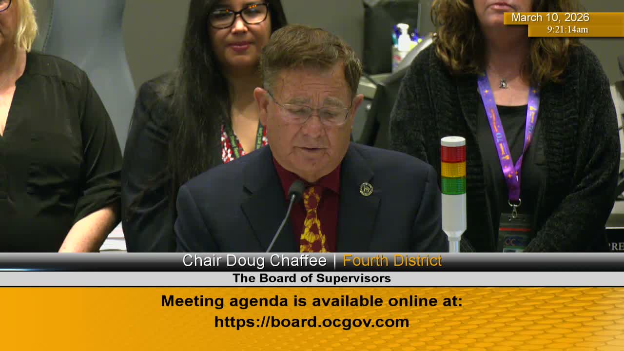 Clinicians and advocates urge supervisors to open county mental‑health campuses; board debates Mind OC contract issues