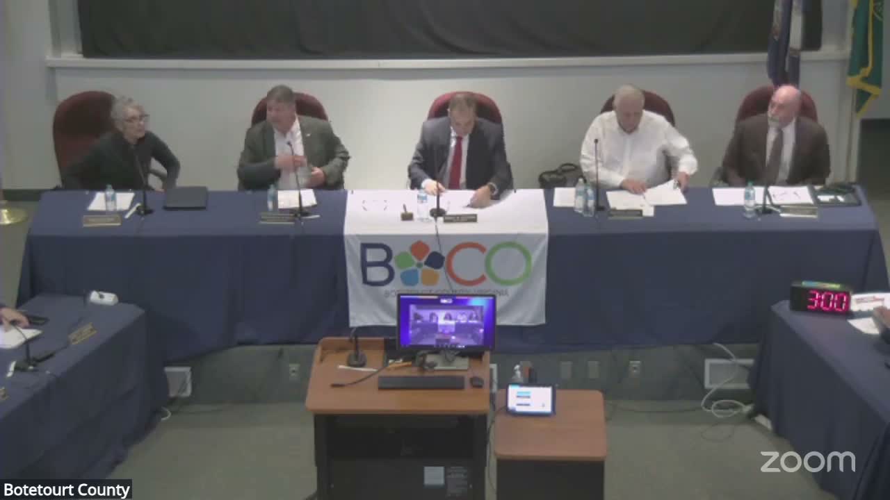 Botetourt County board approves financing parameters to cap new borrowing at $25 million for communications and 9-1-1 projects
