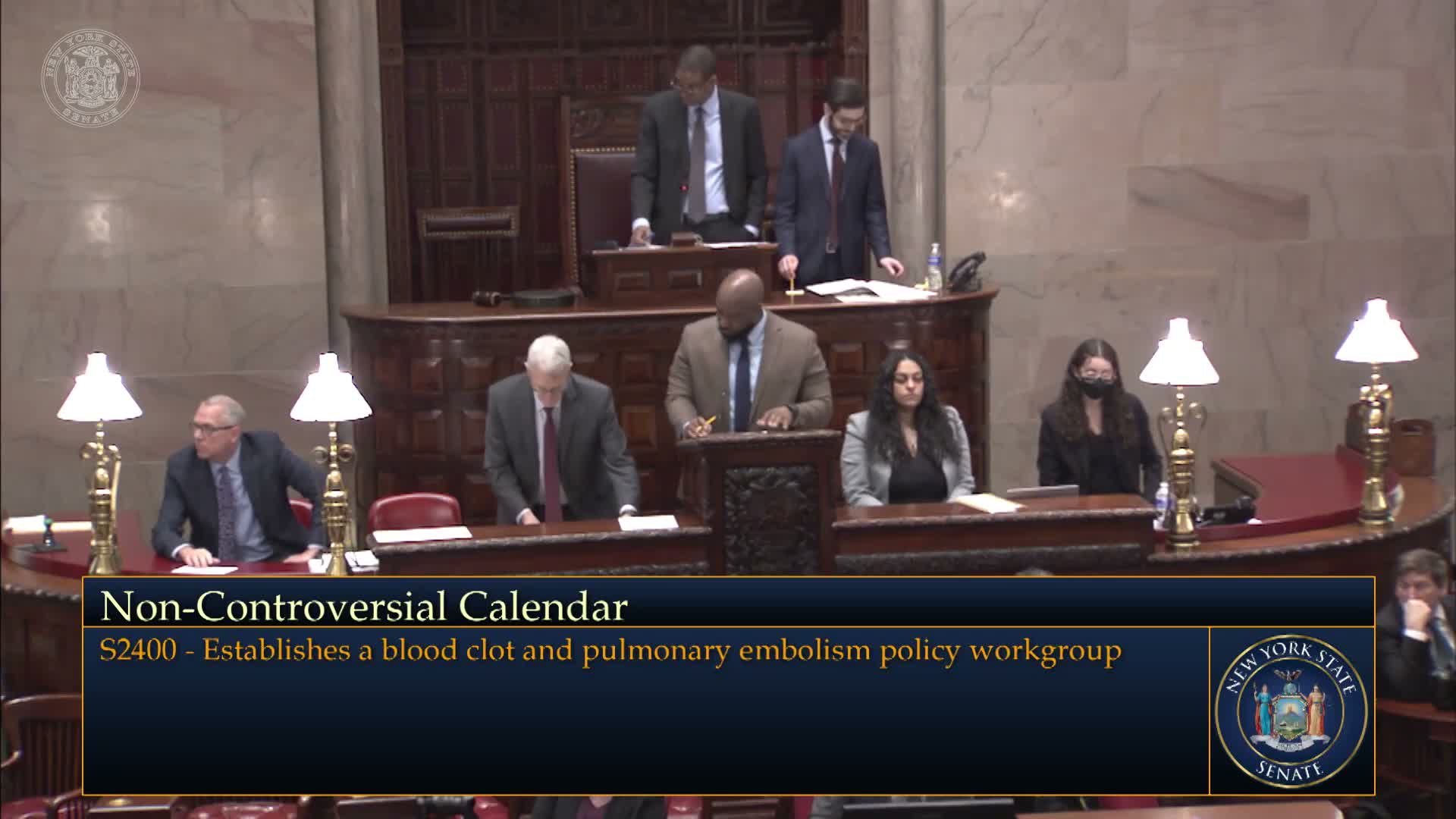 Senator urges formation of pulmonary embolism working group; Senate approves measure