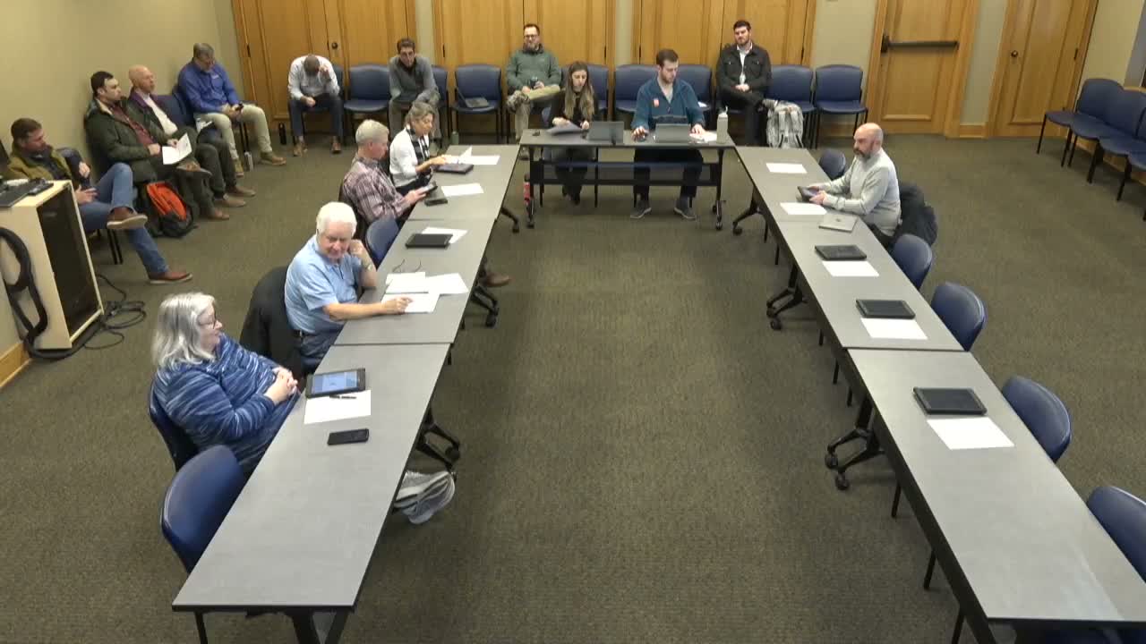 Commission reviews preliminary plan for four‑lot subdivision on Pinkerton Road