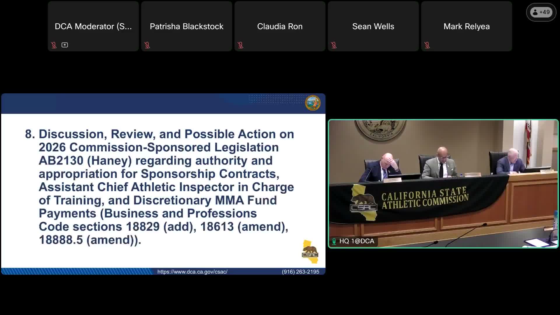 CSAC backs AB 2130 to allow sponsorship funding for training and pension support