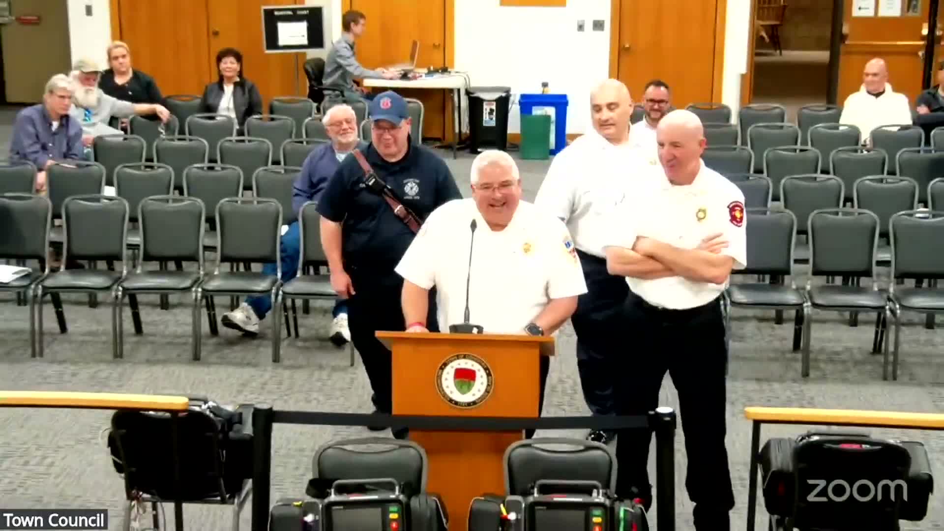 Coventry fire chiefs thank town for LifePak 35 monitors bought with opioid-settlement funds
