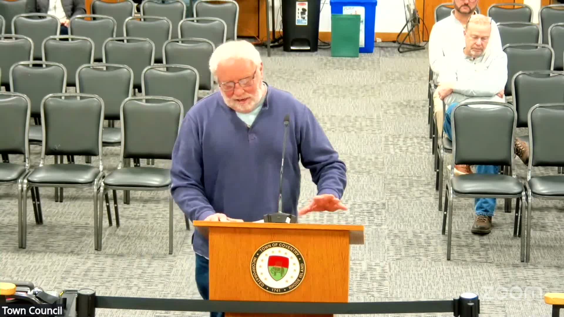 Residents press Coventry council to fund weed treatment; council refers plan to finance committee