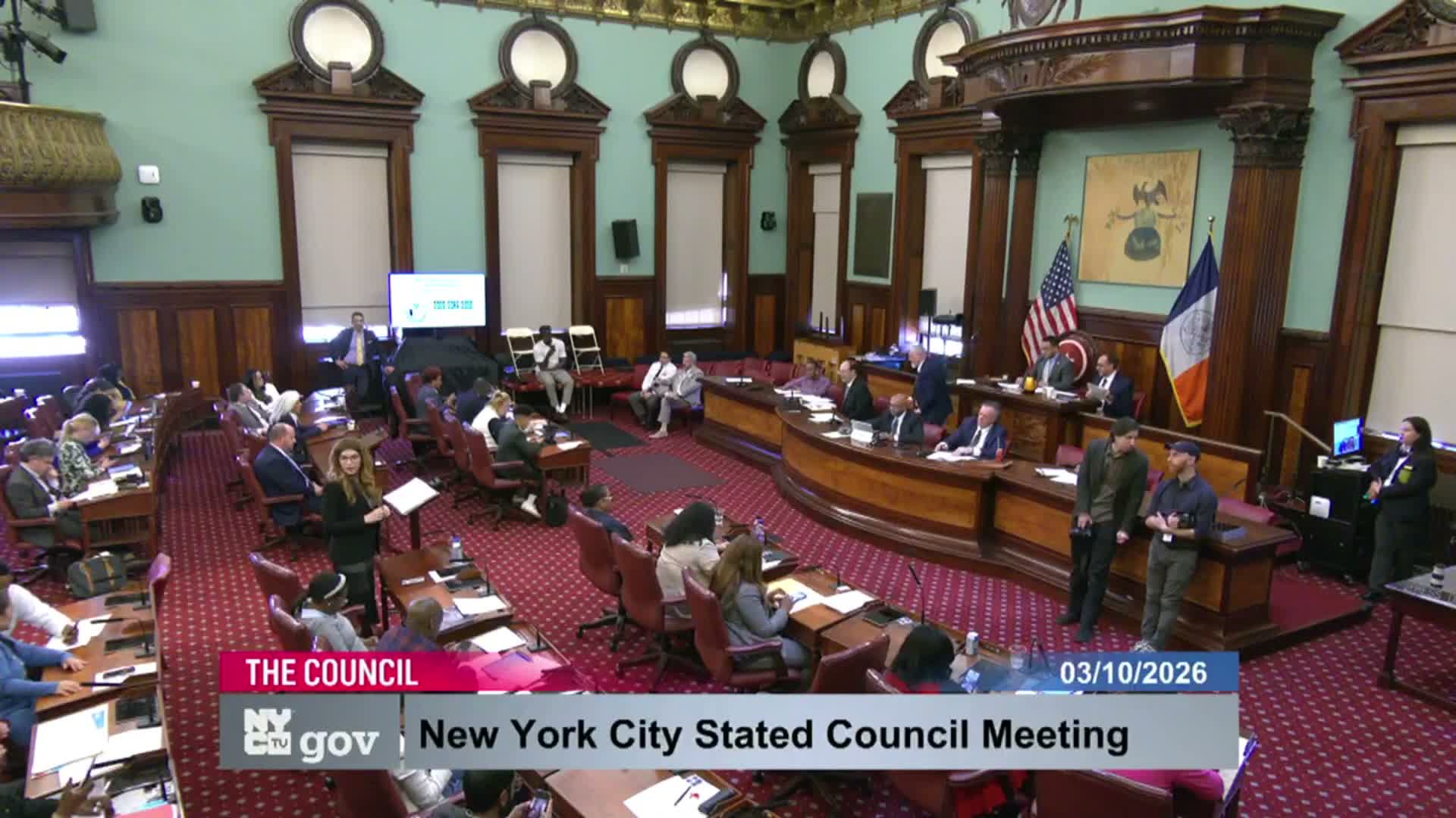 Council adopts general orders calendar; recorded votes show near-unanimous passage with a few exceptions