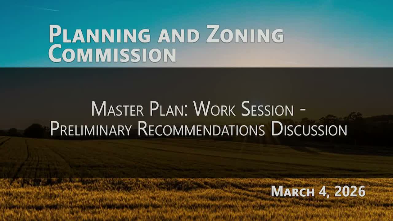 Planning commission debates growth tiers, ag‑preservation study and housing recommendations