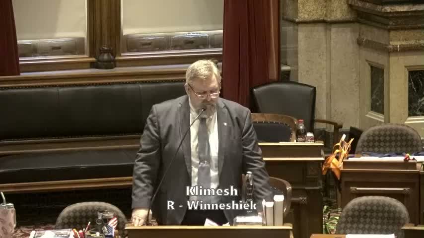 Senator from Winneshiek moves adjournment; Senate to reconvene March 12
