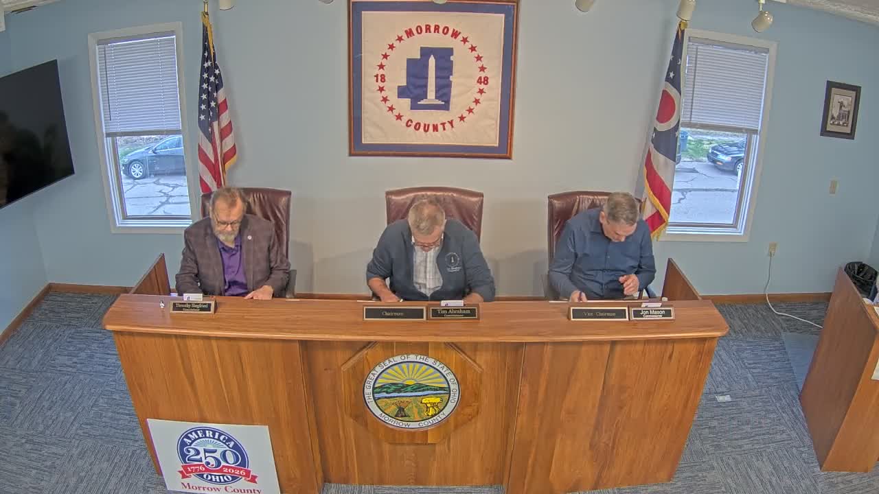 Morrow County commissioners approve routine payments, award two road bids and hear capital-project updates
