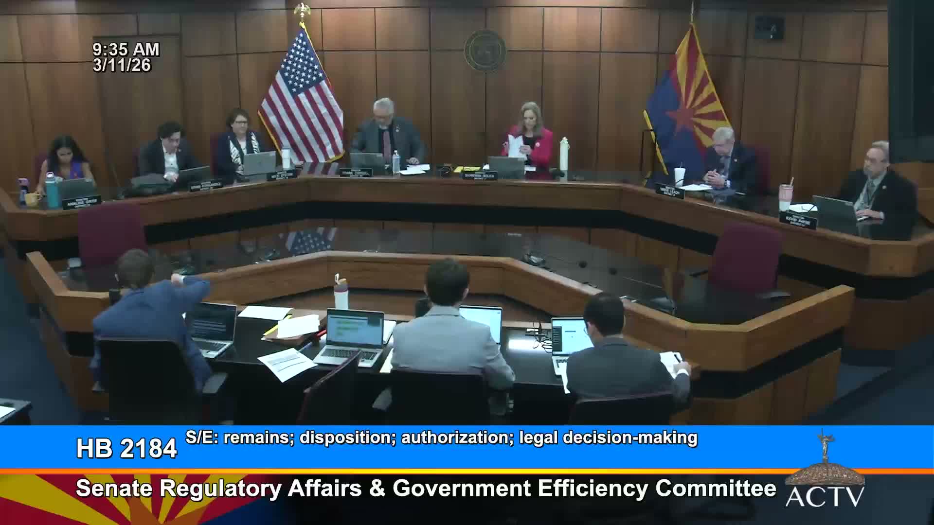 Panel advances amendment to HB 2184 on disposition of fetal remains; members split over ‘unborn child’ language