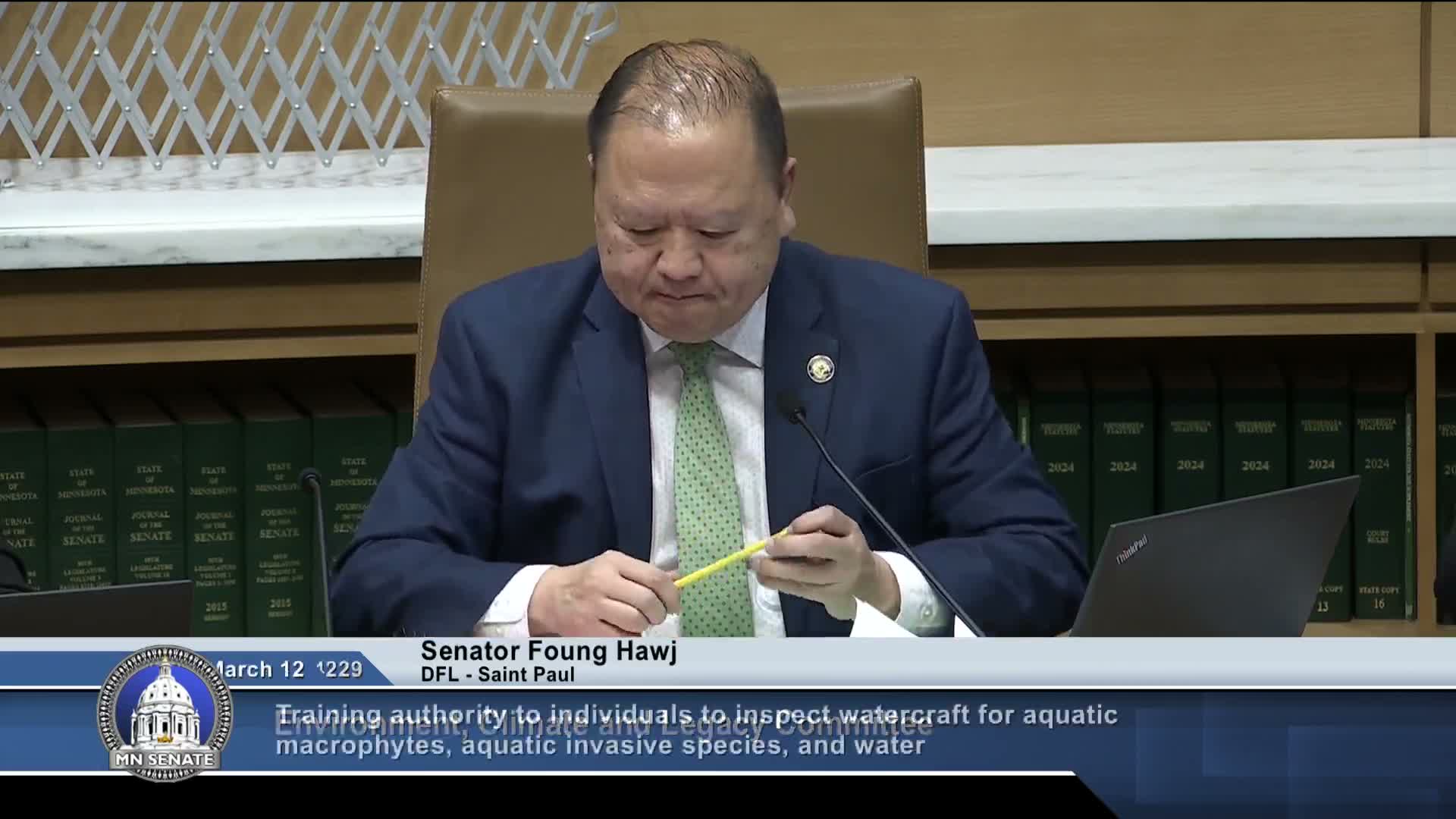 Committee hears bill limiting DNR-required training for aquatic invasive-species inspectors; DNR urges caution