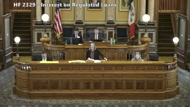 Iowa House rejects 10% credit-card cap but approves bill aligning consumer-loan rules