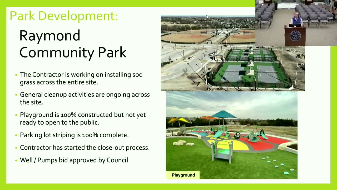 Raymond Community Park nears completion; ribbon cutting set for Feb. 24