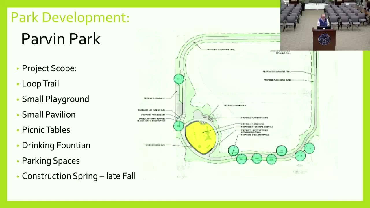 Town awards Parvin Park contract to Home Run Construction; bid comes in well under estimate