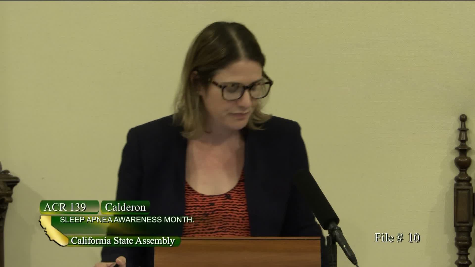 Assembly adopts ACR 139, designating March as Sleep Apnea Awareness Month