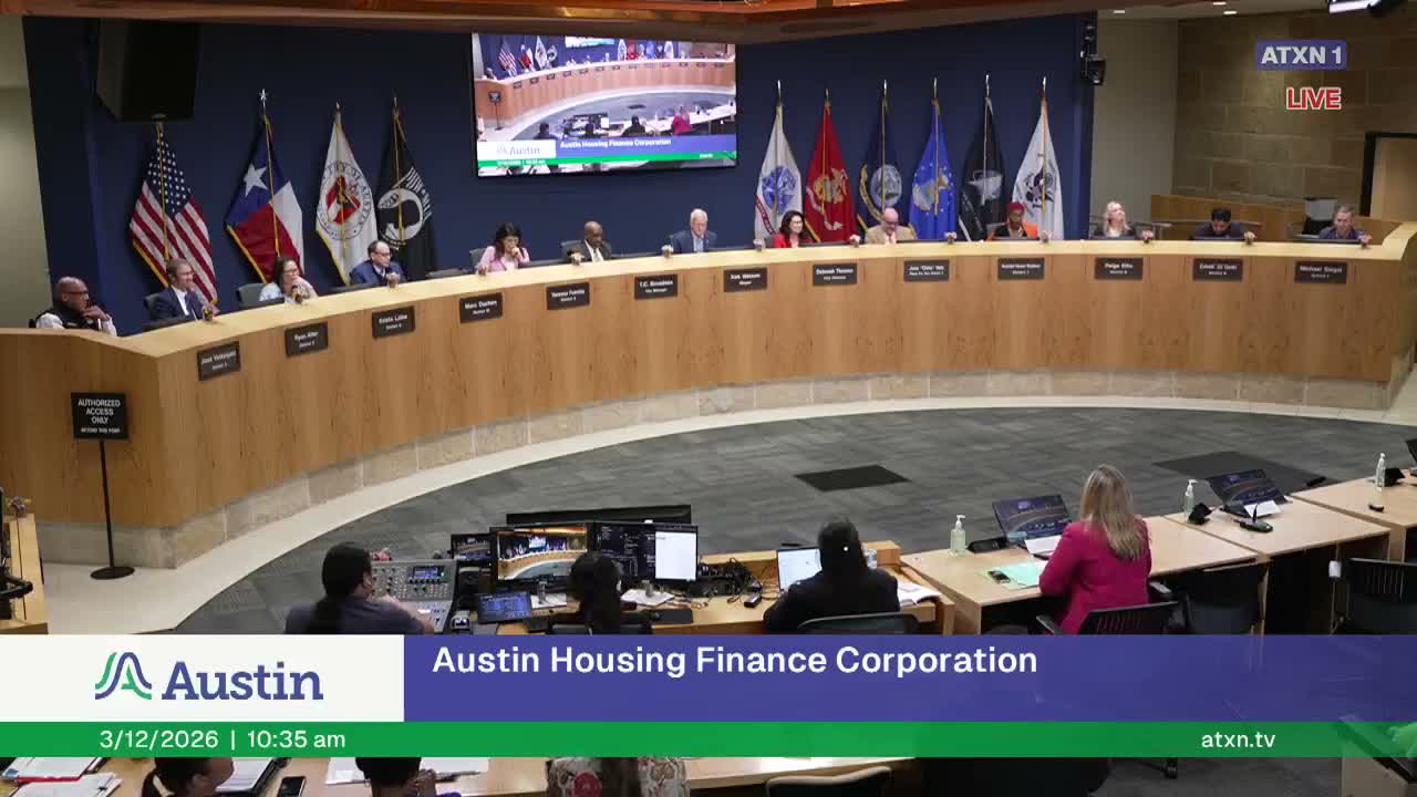 Austin Housing Finance Corp. reauthorizes $5.5M loan to Foundation Communities with extended affordability period