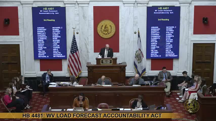 Senate approves load‑forecasting bill after tense debate over coal‑plant provisions