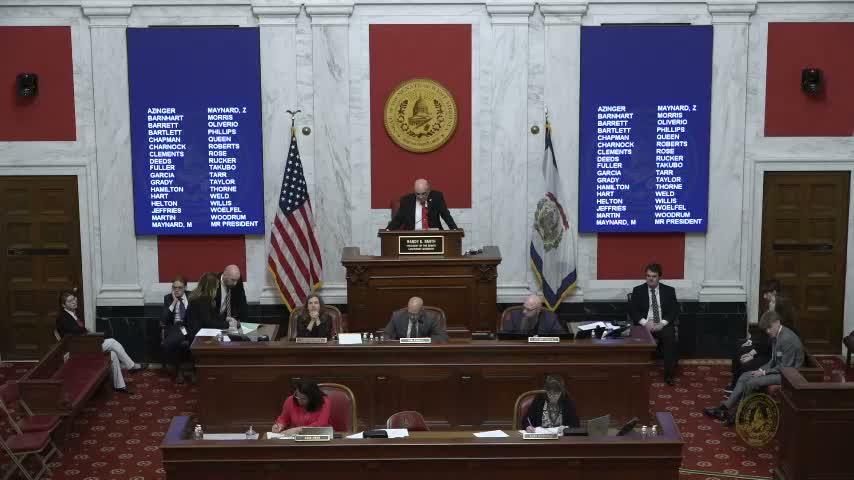 West Virginia Senate honors retiring senators Michael Woffel and Charles (Charlie) Clements
