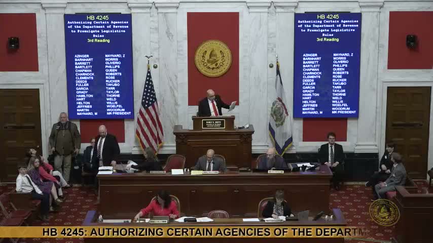 Senate approves revenue rules bundle authorizing 27 agency rules