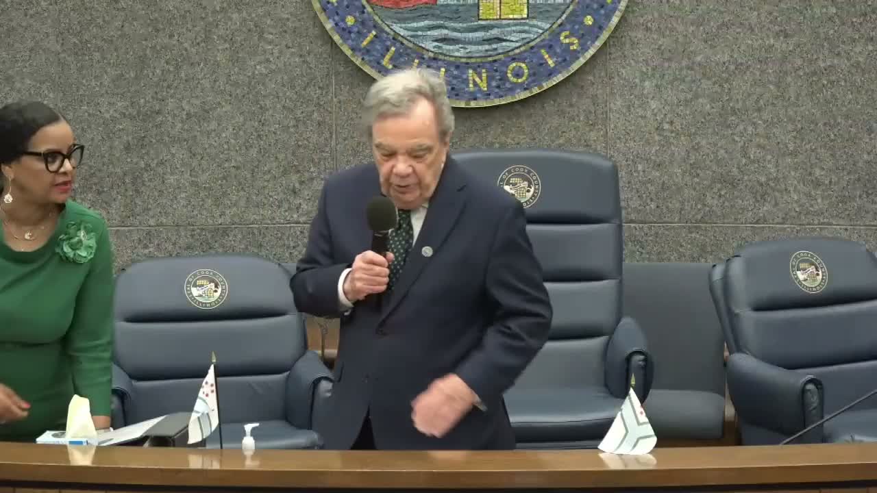 Cook County Board approves consent calendar and adjourns meeting